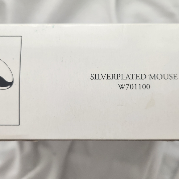 New Wallace Silversmiths Silverplated Computer Mouse w/Blue Velvet Storage Box - Picture 9 of 10